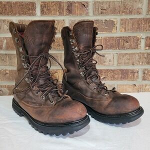 Wolverine Mens 9.5 D Brown Leather Gore-Tex Thinsulate Logger Boots 81505495